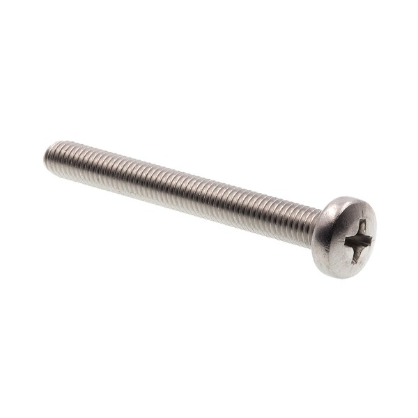 Prime-Line Machine Screw, Metric Pan Head, Phil Drive M5-0.8 X 45MM A2-70 Stainless Steel 10PK 9131452 - main